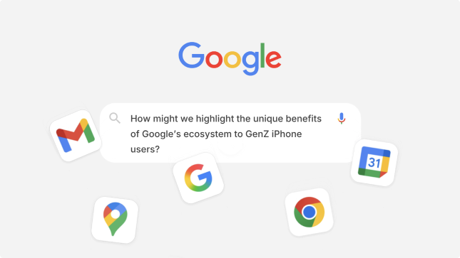 Animated preview of the Google digital wellbeing concept for college-age iPhone users