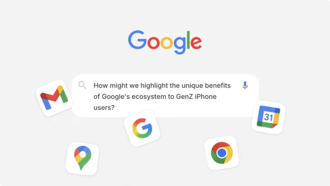 Animated preview of the Google digital wellbeing concept for college-age iPhone users